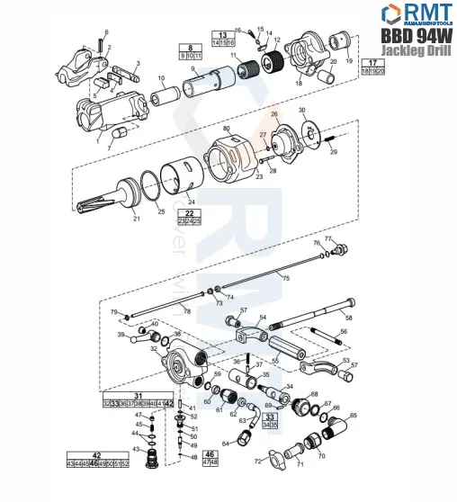 BBD 94W - Jackleg Drill